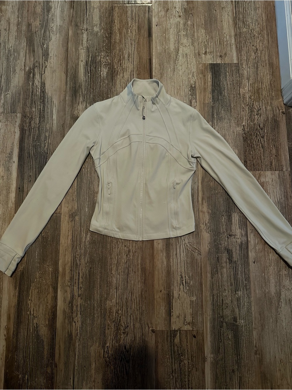 lululemon athletica Light Beige Zip-Up Jacket